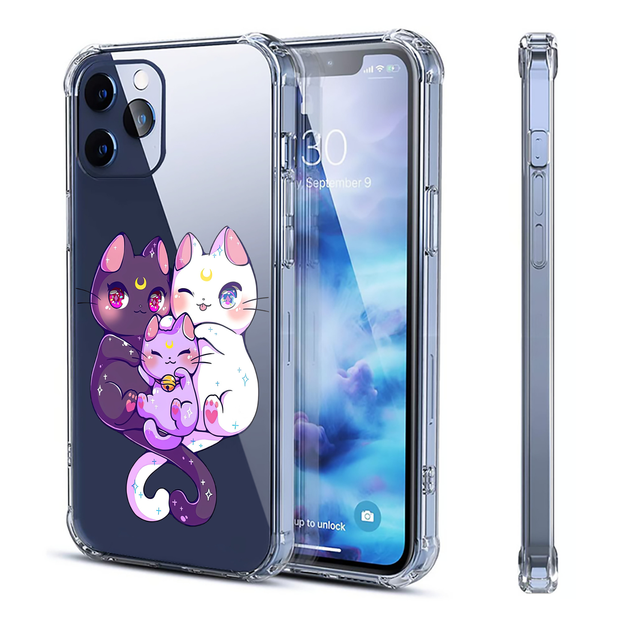 （画像用） 美少女戦士セーラームーン Sailor Moon 【iPhone 12シリーズ対応】透明スマホケース（クリアソフトケース）